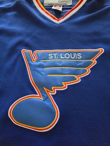 Wayne Gretzky St Louis Blues Vintage Jersey CCM Size 54 Blue Away - Picture 8 of 12