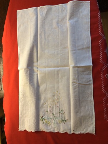 VINTAGE CHRISTMAS HAND/TEA TOWEL - APPLIQUE - Picture 3 of 5