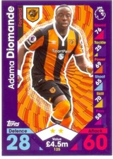 2016/2017 Topps Match Attax Card 125 Adama Diomande - Hull City