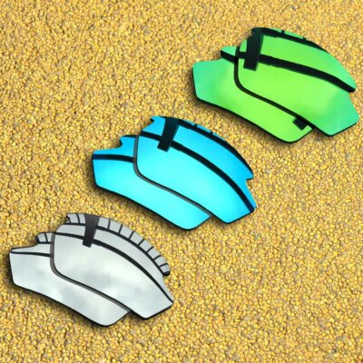 3 Pairs Lenses Replacement for-Rudy Project Rydon Polarized-Silver&Blue&Green