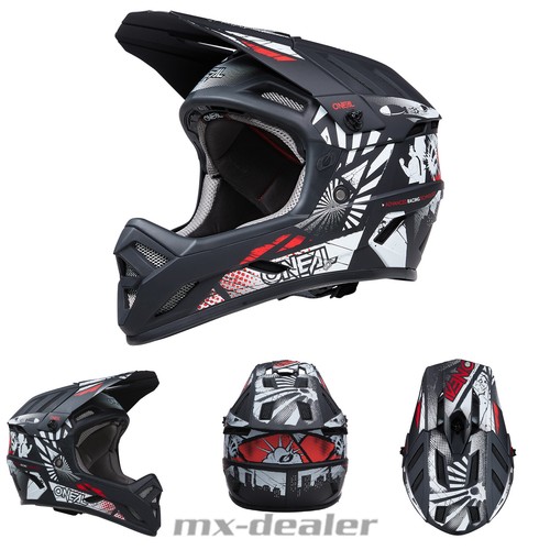 O'Neal Backflip Boom Nero Bicicletta Casco Mountain Bike Sentiero MTB  Downhill | eBay