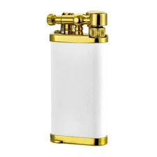 IM Corona Old Boy Pipe Lighter White Matte 64-5110 Made In Japan New NIB