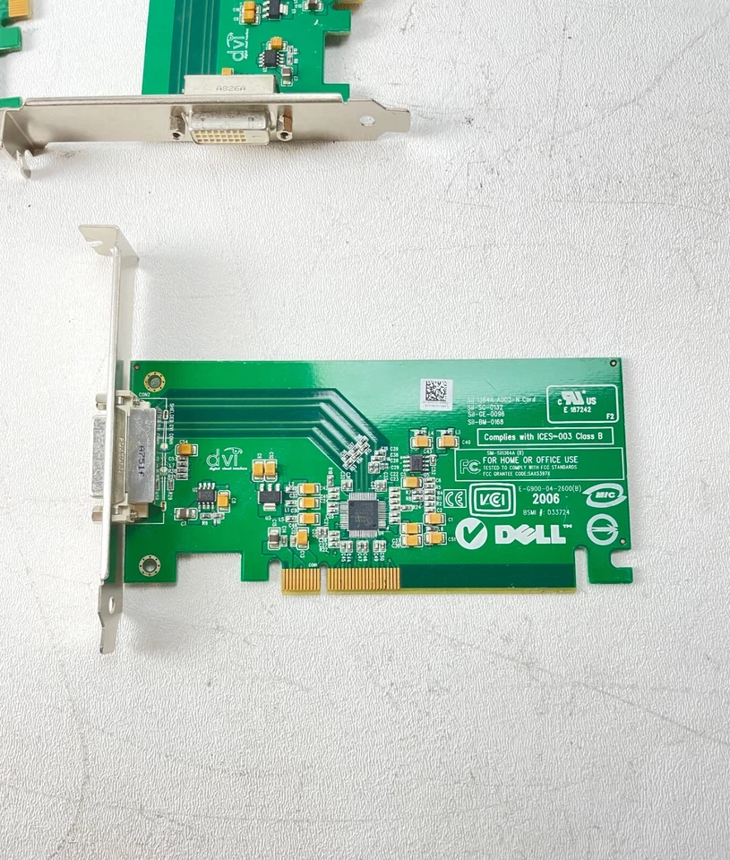 Lot of 11 Dell 0FH86 KH276 0KH276 Sil 1364A ADD2-N PCIe DVI-D full height GPU - Image 4 of 4