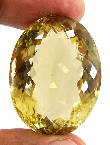 114.00 CT Natürlich Zitrone Quarz Lose Edelstein Oval Schliff Große Stein - - Picture 2 of 6