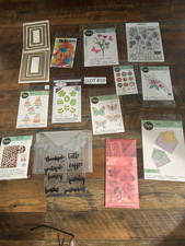 Lot of Dies and Stamps, Embossing Folders - CARDMAKING SCRAPBOOKING