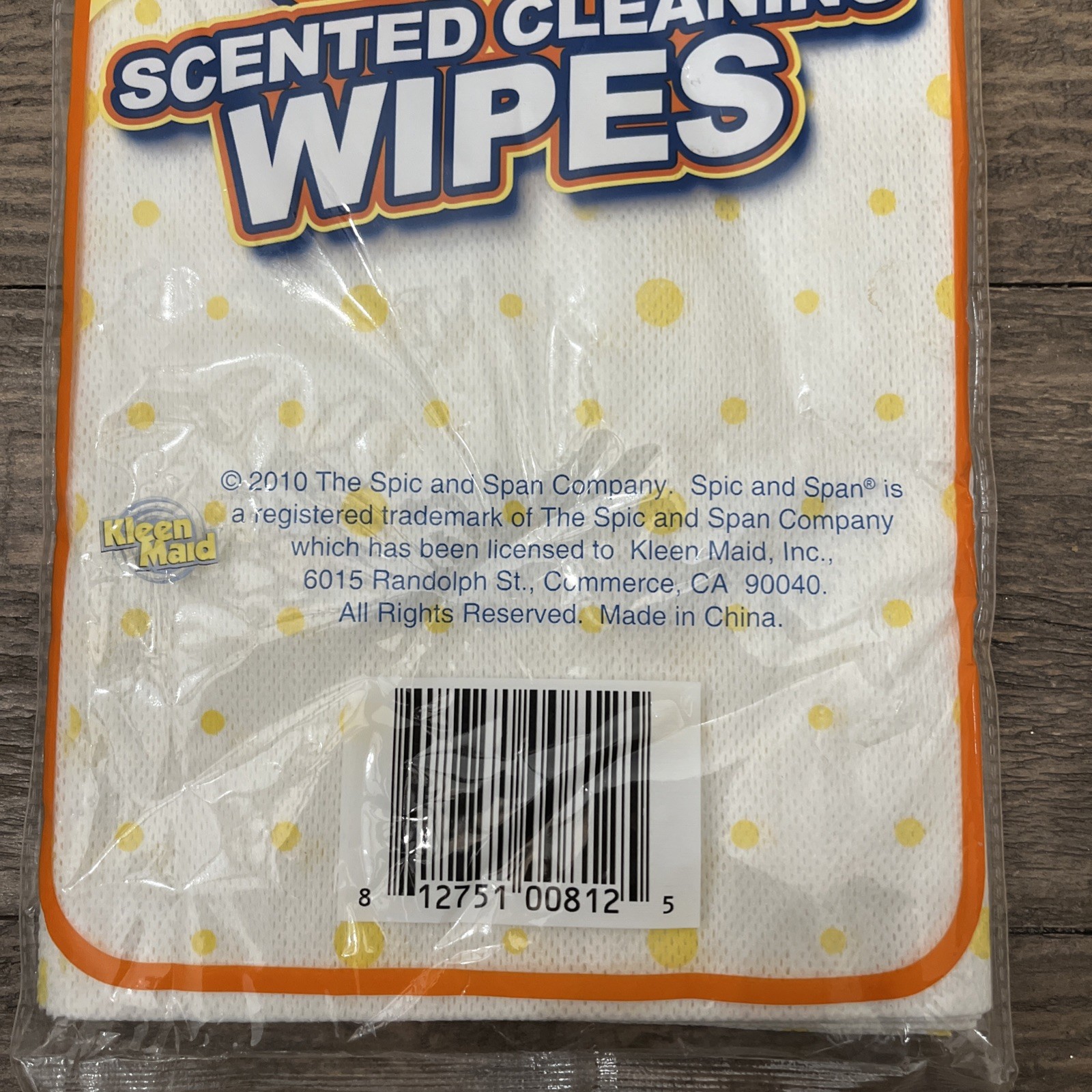 NEW Spic And Span Cleaning Wipes Lemon Scented 6 Pack Reusable Clean Home 2010