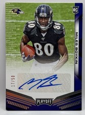 2019 Panini Playoff Rookie Variations /50 Miles Boykin #228 Auto