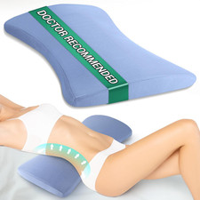Lumbar Pillow for Sleeping, Lumbar Support Pillow for Bed for Back Pain Relief,