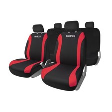 Sitzbezüge Sitzschoner für Opel Astra Auto Schonbezüge Rot Schwarz Set 5x