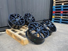 18" x4 New 2024 Audi Alba S3 Style Alloy Wheels Black Audi A3 A4 A6 CADDY GOLF