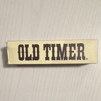 Old Timer 858OTB Pocketknife Brown Silver Handle 3 Blades Clip Point Slipjoint