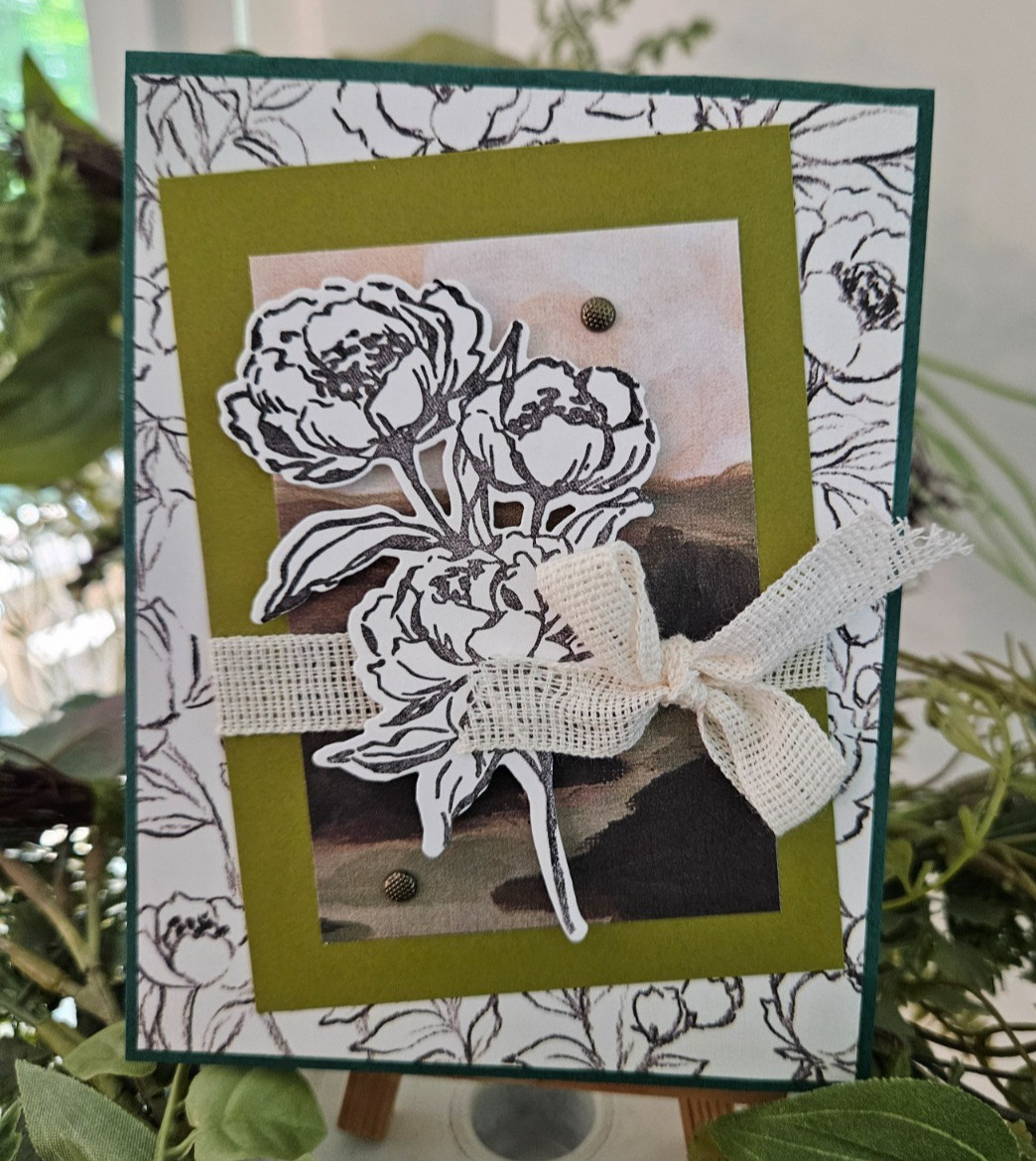 STAMPIN UP CARD KIT - FLOWER  KIT MAKES 4 CARDS 25.511