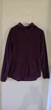 Old Navy Active Purple Fleece Pullover Hoodie Women's Medium Hooded Pockets
