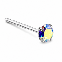 Nasenstecker 3Mm Ab Zirkonia 925 Sterling Silber L Biegbar KöRperschmuck