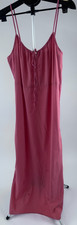 Old Navy Dusty Pink Maxi Dress M Tall Cami Slip Sleeveless Cotton Rayon Long