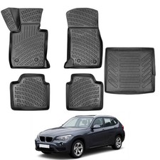Fußmatten & Laderaumwanne Komplettset für BMW X1 E84 2009-2015, Allwetter