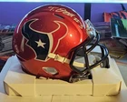 Tank Dell Signed Houston Texans Speed Mini Helmet. PSA Authenticated.