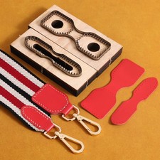 Leather Shoulder Belt Head Bag Strap End Cutting Die Set for DIY Craft 2Pcs