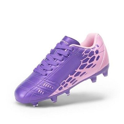 Boys Girls Soccer Football Cleats Shoes for Little/Big Big Kid  Purple/Pink
