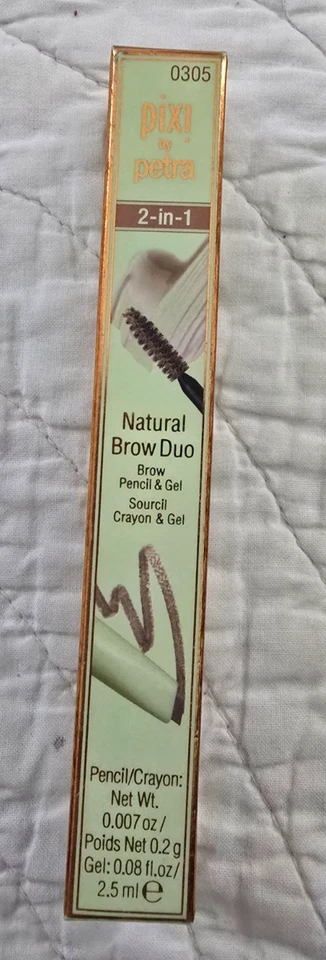 Lápiz y gel Pixi by Petra 2 en 1 Natural Brow Duo MARRÓN NATURAL NUEVO EN CAJA Foto 4 de 4
