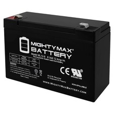 Mighty Max 6V 12AH F2 SLA Replacement Battery for APC RBC3 AP 450AT
