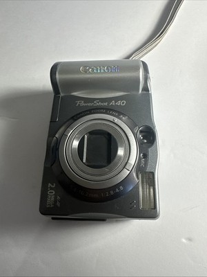Canon PowerShot A40 Digital Camera 2.0 Megapixels/Gray/ Silver (2)