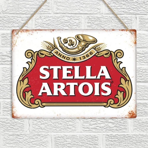 Stella Artois Beer Vintage Retro Tin Metal Signs Home Décor 8x12