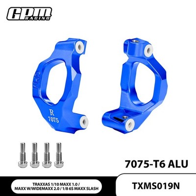GPM Alloy 7075 Front C-Hubs TRAXXAS 1/10 Maxx 1.0 W/Widemaxx 2. 0 1/8 Maxx Slash