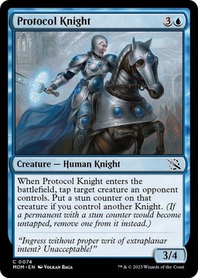 Foil Protocol Knight March of the Machine 74 MTG NM