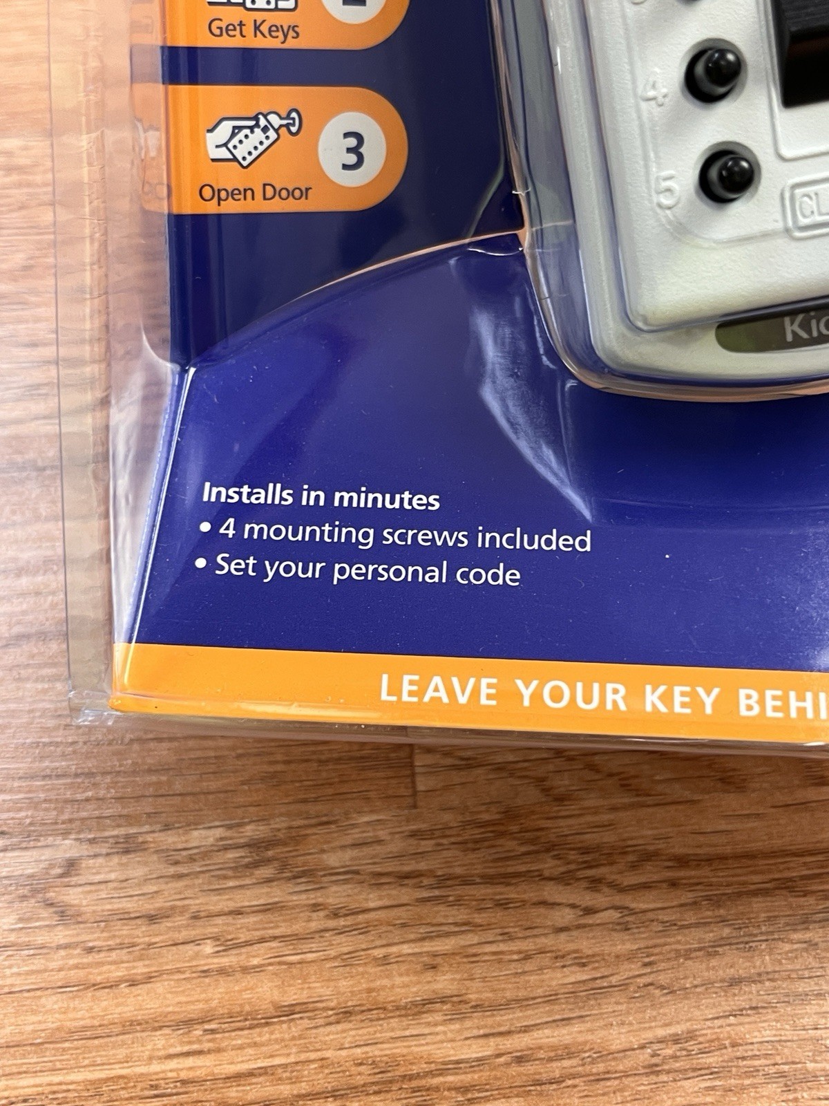 Kidde Key Safe Lock Box Holds 2 Keys Mounted w/ Pushbutton Combo Lock White NEW