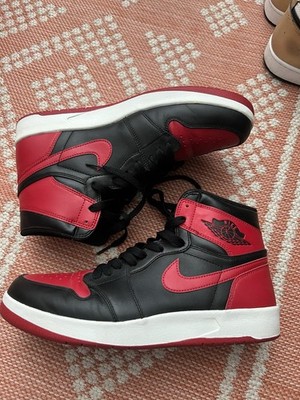 Nike Air Jordan 1.5 Men s High Top Black Red Lace-Up Retro Basketball Sneakers