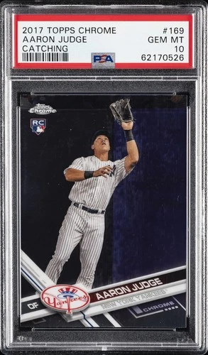 2017 TOPPS CHROME #169 AARON JUDGE PSA 10