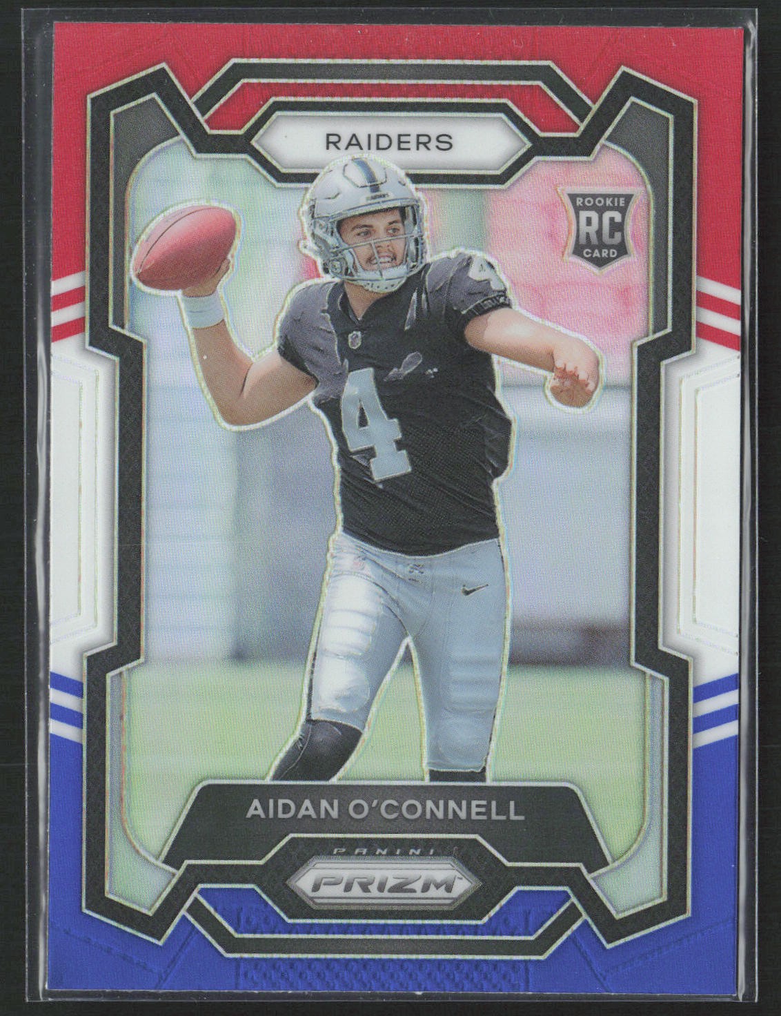 2023 Panini Prizm #360 Aidan O'Connell Red White and Blue