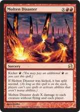 Molten Disaster - Medium Play MTG Modern Masters