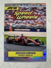 2025 Topps Chrome Formula 1 F1 Charles Leclerc Speed Wheels Refractor #75-SF 🔥