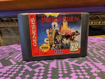 Phantasy Star IV (Sega Genesis, 1994) Cleaned/Tested/Working Fast Free Shipping 