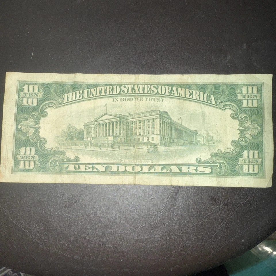 1969 10 Dollar Bill Series C - Image 3 of 3