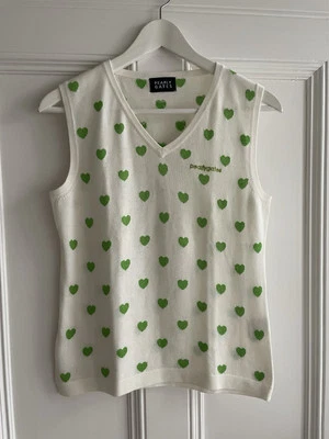 Vintage Damen Pearly Gates Herz Strick Tank Top Weste  - Bild 1 von 4