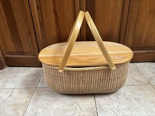 Nantucket Basket Full Size Picnic Basket w/Wo...