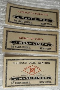 Antique Bottle Labels Rare 1905