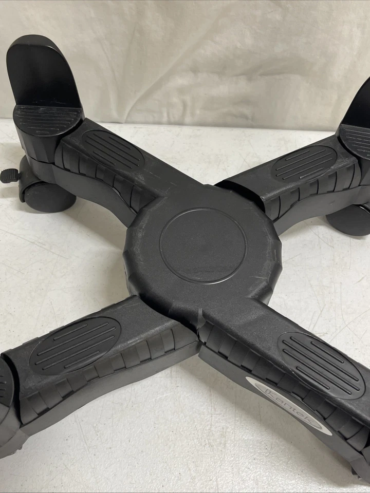 Black Kantek Mobile CPU Desktop Stand with Adjustable Width and Locking Casters - Image 4 of 4