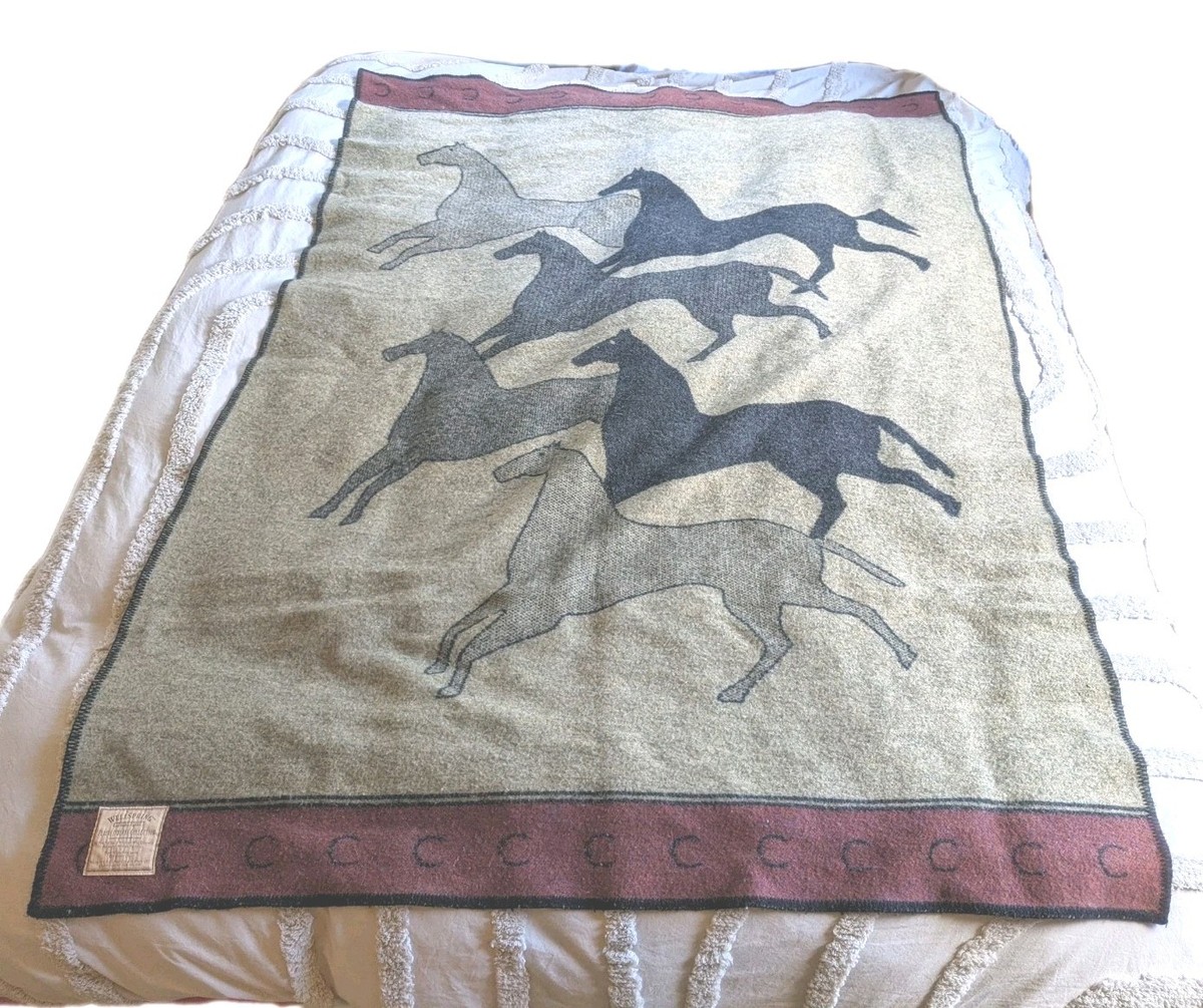 Wellspring Legend Blanket Plains Indian Collection Running Horses