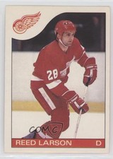 1985-86 O-Pee-Chee Reed Larson #55 e6j