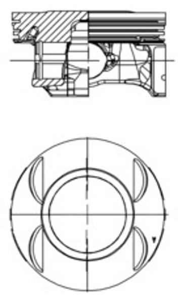 Kolben Kolbenschmidt 40199610 FüR Insignia P12 Opel Family Chevrolet Trax A05-image