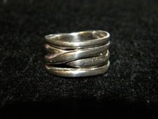 Sterling Silver Solid Love Knot Band Ring 925 4.77 GRAMS