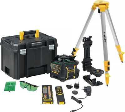 STANLEY FMHT77448-1 Rotationslaser FatMax  RL750L mit Detektor = 600 m grün / 63