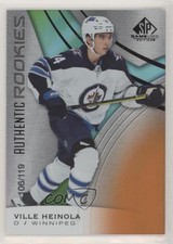 2019 SP Game Used Authentic Rookies Orange Rainbow /119 Ville Heinola #129 4qn