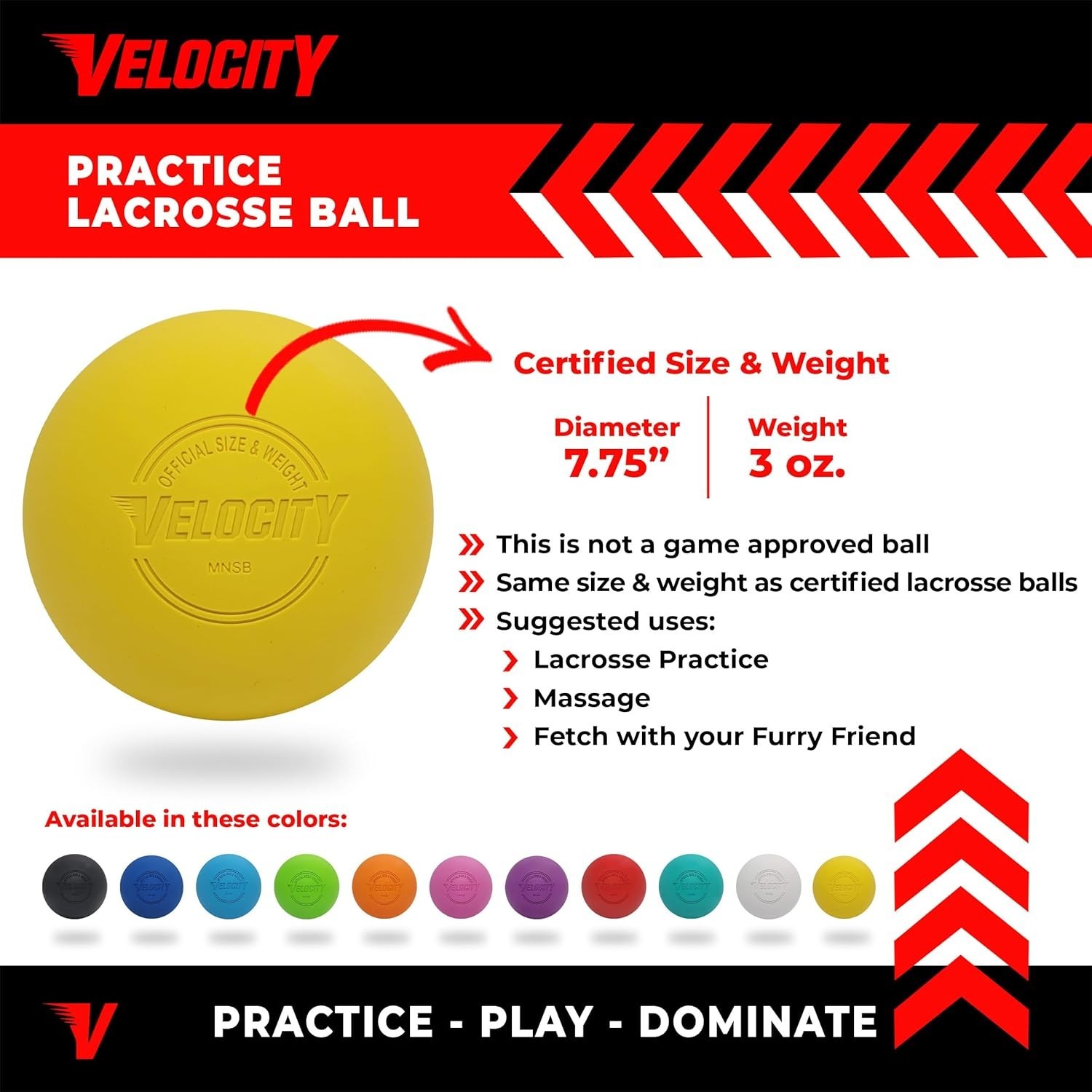 NFHS College Approved Lacrosse Balls