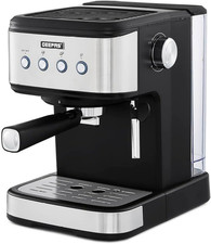 Image of GEEPAS Espresso & Cappuccino Coffee Machine with Milk Frother, 20 Bar Pressure 