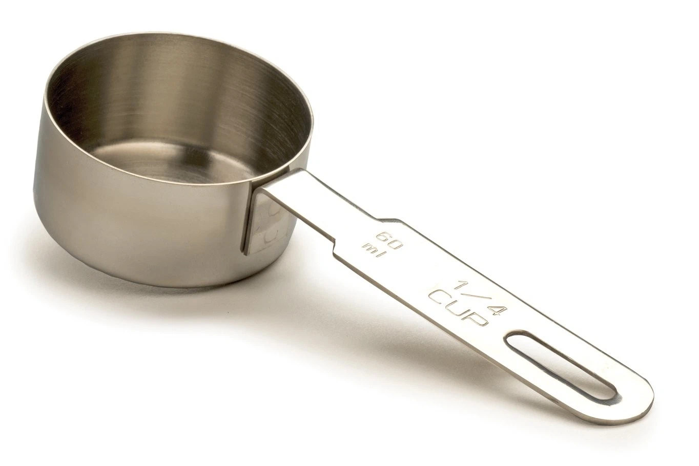RSVP Endurance 18/8 Stainless Steel Measuring Cup, 1/4-Cup